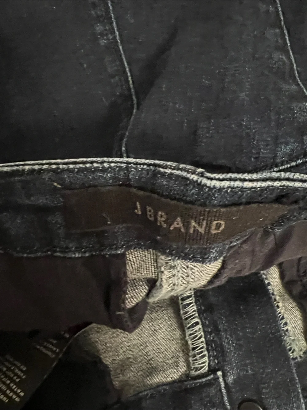 J Brand Dark High Waist Trouser Wide Flare Leg Jeans